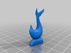 caroushell de los delfines las esculturas el hombre en llamas carrusel 3d print model - Mito3D