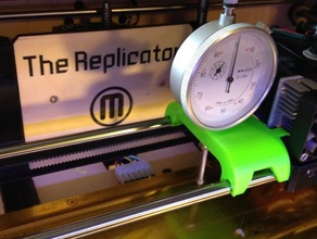 dial indicator mount replicator 3d printer accessories upgrade part 3d print model - Mito3D