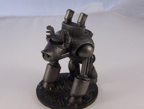 metal pig model robots 15mm 25mm 28mm game mech multiverse sci-fi tinkercad toy wargame 3d print model - Mito3D