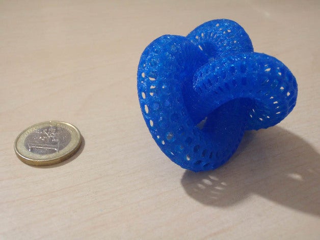 tore 3 nœuds les mathématiques l'art 3D print model - Mito3D