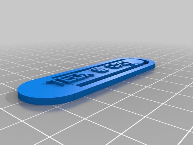tedx-oxy Büroklammer - Organisation angepasst 3D print model - Mito3D