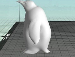 pinguim animais 123d 3dwalker criatura emmet de pé 3d print model - Mito3D