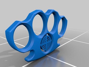 brass knuckles props 3d print model - Mito3D
