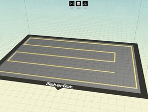 construir placa de nível labirinto rep 2 dupla 3d impressão do leito flashforge criador replicator duplicador 3d print model - Mito3D
