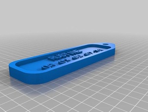 etiqueta rustine de los hogares personalizado 3d print model - Mito3D
