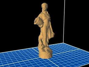 fountain statue sculptures scan woman 3d print model - Mito3D