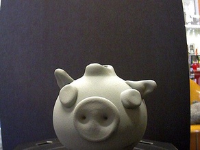 painted pig 1 art makerbotdigitizer scan 3d print model - Mito3D