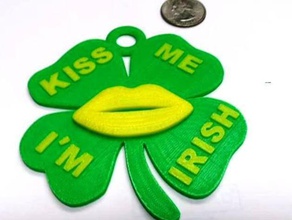 kiss me im irlandês brinquedo jogo acessórios 3d print model - Mito3D