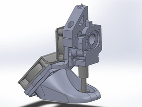 makergear m2 extruder-Lüfter bracket fan duct 3d Drucker Extruder 3d print model - Mito3D