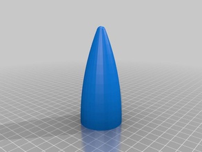 parametric threaded ogive rocket nose cone engineering github model 3d print model - Mito3D