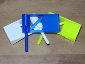 simple noisemaker ratchet mechanical toys gragger grogger purim 3d print model - Mito3D