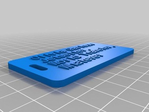 Bagaj etiketi olivia organizasyon özelleştirilmiş 3d print model - Mito3D