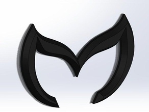 mazda batman logosu Otomotiv logo miata 3d print model - Mito3D