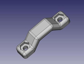 doorhandle de reemplazo partes freecad hecho cartesio 3d print model - Mito3D