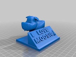love moosic animals 3d print model - Mito3D