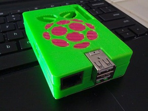 raspberry pi case gpio two color electronics dualstrusion 3d print model - Mito3D