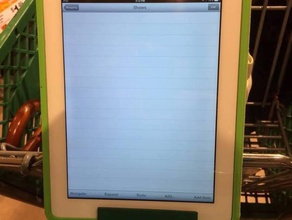 grocery cart tablet holder mk2 organization shopping 3d print model - Mito3D