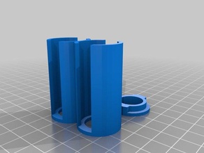 my customized parametric coin storage tube s + cap 1 cent us organization 3d print model - Mito3D