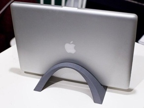 elegant arch macbook pro stehen computer 3d print model - Mito3D