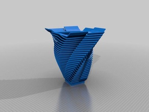9 dizilmiş vazo 3d print model - Mito3D