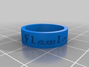 juli flawless 1 ring rings customized 3d print model - Mito3D