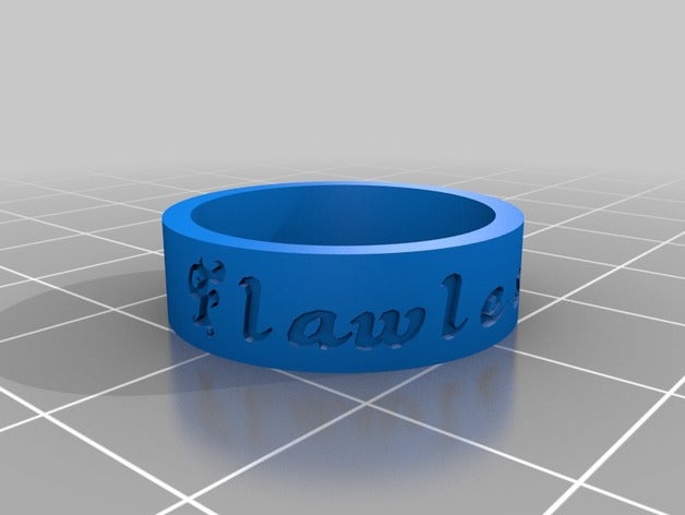 juli flawless 3 ring rings customized 3D print model - Mito3D