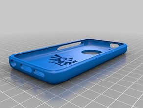 triforce iphone 5c case mobile 3d print model - Mito3D