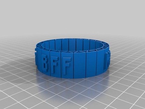 braçadeira mayalinamirja pulseiras personalizado 3d print model - Mito3D