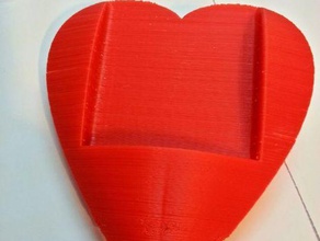 3d printed heart qi wireless charger mobile phone galaxy holder i9300 i9500 printer samsung 3d print model - Mito3D