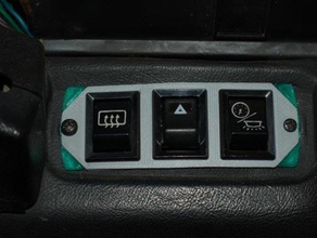 land rover defender 90110130 switch panel 3 switches automotive 3d print model - Mito3D