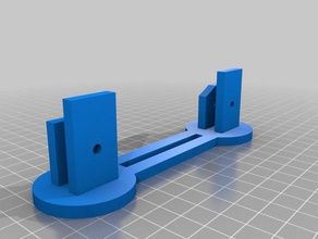 simple spool holder 3d printer accessories abs filament pla 3d print model - Mito3D