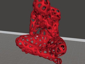 de voronoi expérience no6 sculptures 3d print model - Mito3D