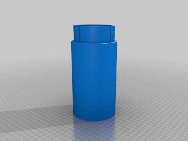 meine große Rohr-Mittelteil 3 Container angepasst 3D print model - Mito3D