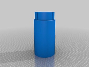 my big pipe middle piece 3 containers customized 3d print model - Mito3D