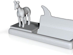 cavalli bocca business card holder i segni loghi porta biglietti da visita cards ufficio 3d print model - Mito3D
