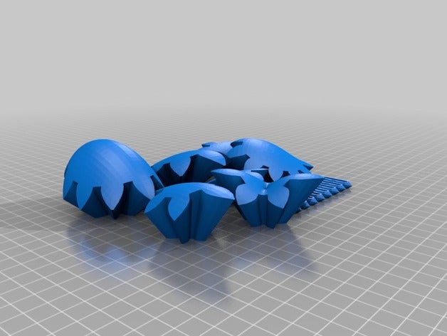 modifié emmetts orientée cœur 2-3 démarrage interactifs manivelle de la main crarnk 3D print model - Mito3D
