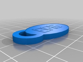 bas de porte-clés personnalisé 3d print model - Mito3D