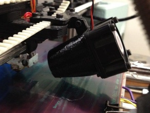 40mm duto do ventilador lulzbot prusa 3d a impressora os acessórios reprap 3d print model - Mito3D