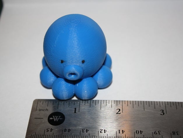 dualstrusion octo sculptures cute octopus simple 3D print model - Mito3D