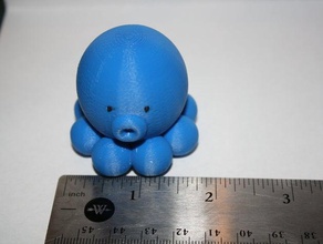 dualstrusion octo sculptures cute octopus simple 3d print model - Mito3D