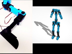 servo bracket robot kit 3d printing dream robotics modular 3d print model - Mito3D