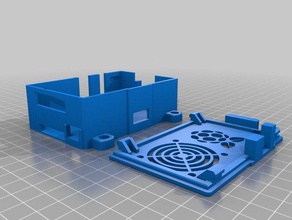raspberry pi raspicomm case fan grill remix diy 3d print model - Mito3D