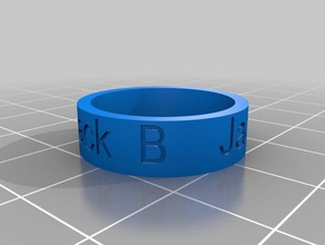 bff ring rings customized 3d print model - Mito3D