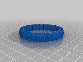 wellesley sci tech expo pulseira pulseiras personalizado 3d print model - Mito3D