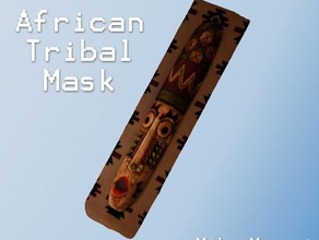 maschera tribale africana le scansioni repliche 123d catch Scansione 3d catturato catturare la vostra città moceri 3d print model - Mito3D