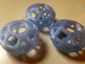 three gyroelongated pentagonal bicupolas math polyhedra polyhedron 3d print model - Mito3D