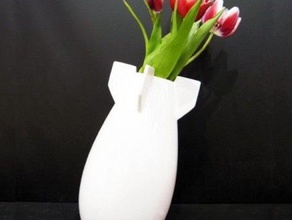bomb vase decor 3d print model - Mito3D