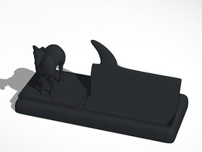 horses mouth plastics office business card holder holders busness cards 3d print model - Mito3D