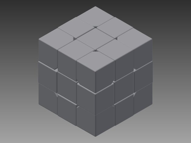 rubiks cube puzzles 3x3 rubix 3D print model - Mito3D