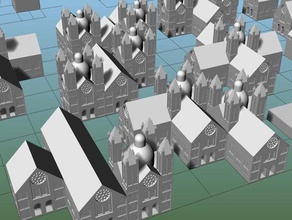 detailed cathedral boardgame games 3d print model - Mito3D